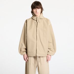 Bunda Fear Of God ESSENTIALS Textured Nylon Hooded Coaches Jacket Desert Sand XL