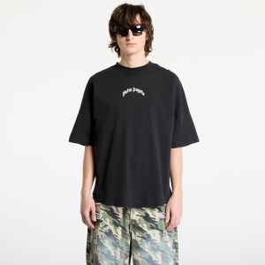 Tričko Palm Angels Back Curved Logo Oversized Tee Black/ Off White XS