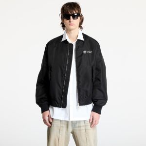 Bomber Off-White Script Nyl Varsity Bomber Black/ White L