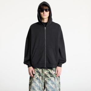 Mikina Palm Angels Curved Logo Zipped Hoody Black/ Off White L