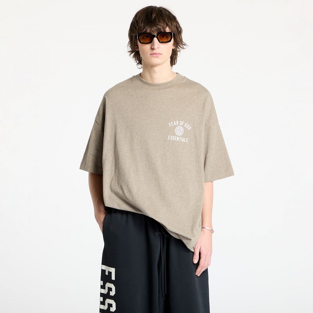 Tričko Fear Of God ESSENTIALS Jersey Crewneck Tee Heather Gray XXL