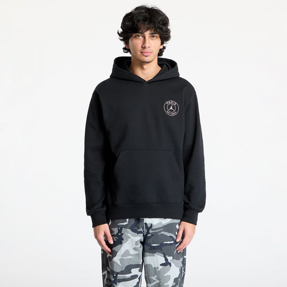 Mikina Jordan Paris Saint-Germain Men's Fleece Pullover Hoodie Off Noir/ Black M