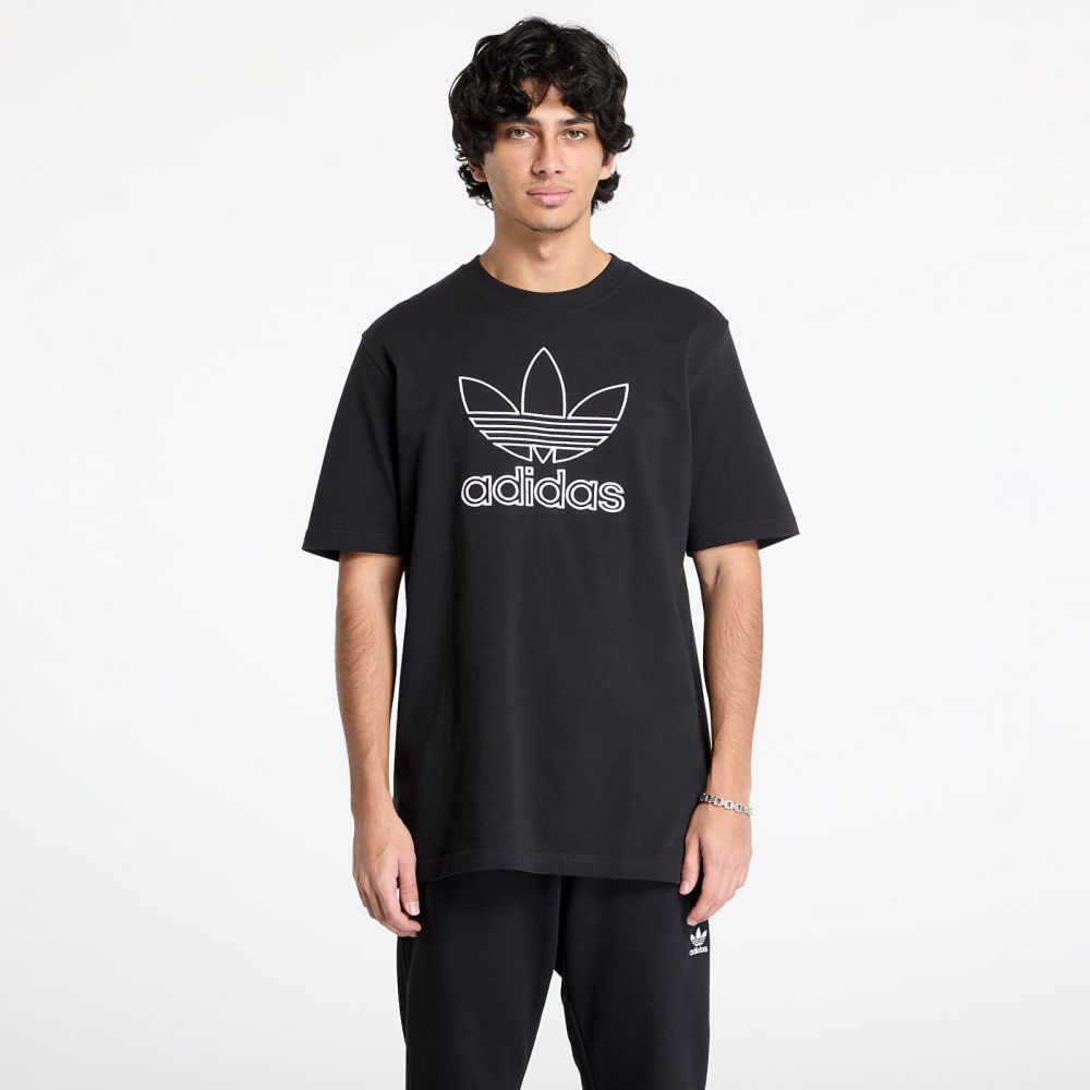 Tričko adidas Adicolor Outline Trefoil Tee Black S