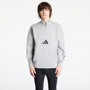 Mikina adidas Z.N.E. Half Zip Hoodie Grey/ Medium Grey Heather L
