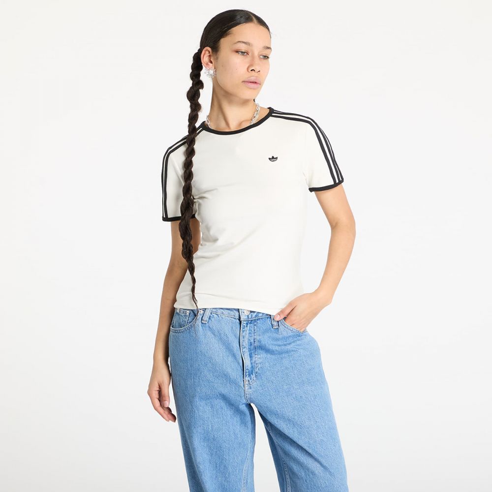 Tričko adidas Originals 3 Stripes Cali Tee Off White S