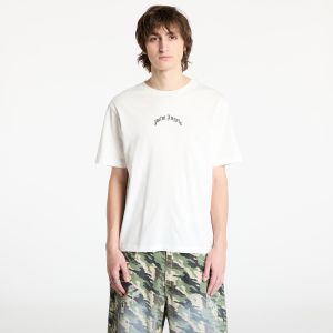 Tričko Palm Angels Back Curved Logo Slim Tee Off White/ Black M