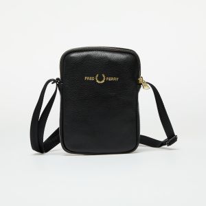 Ľadvinka FRED PERRY Tumbled Leather Side Bag Black Universal