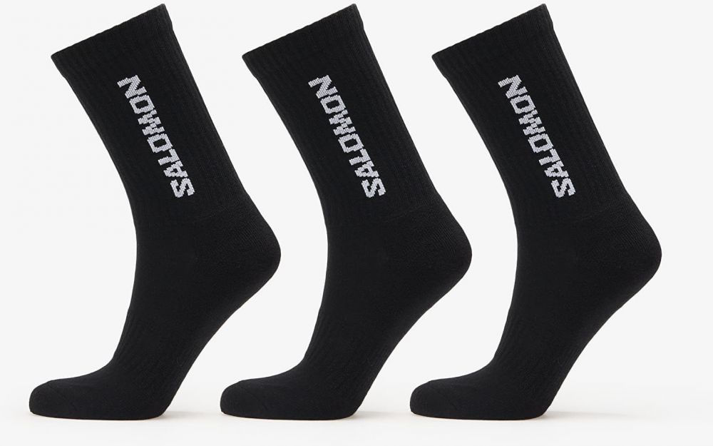 Salomon Everyday Crew Socks 3-Pack Black/ Black M