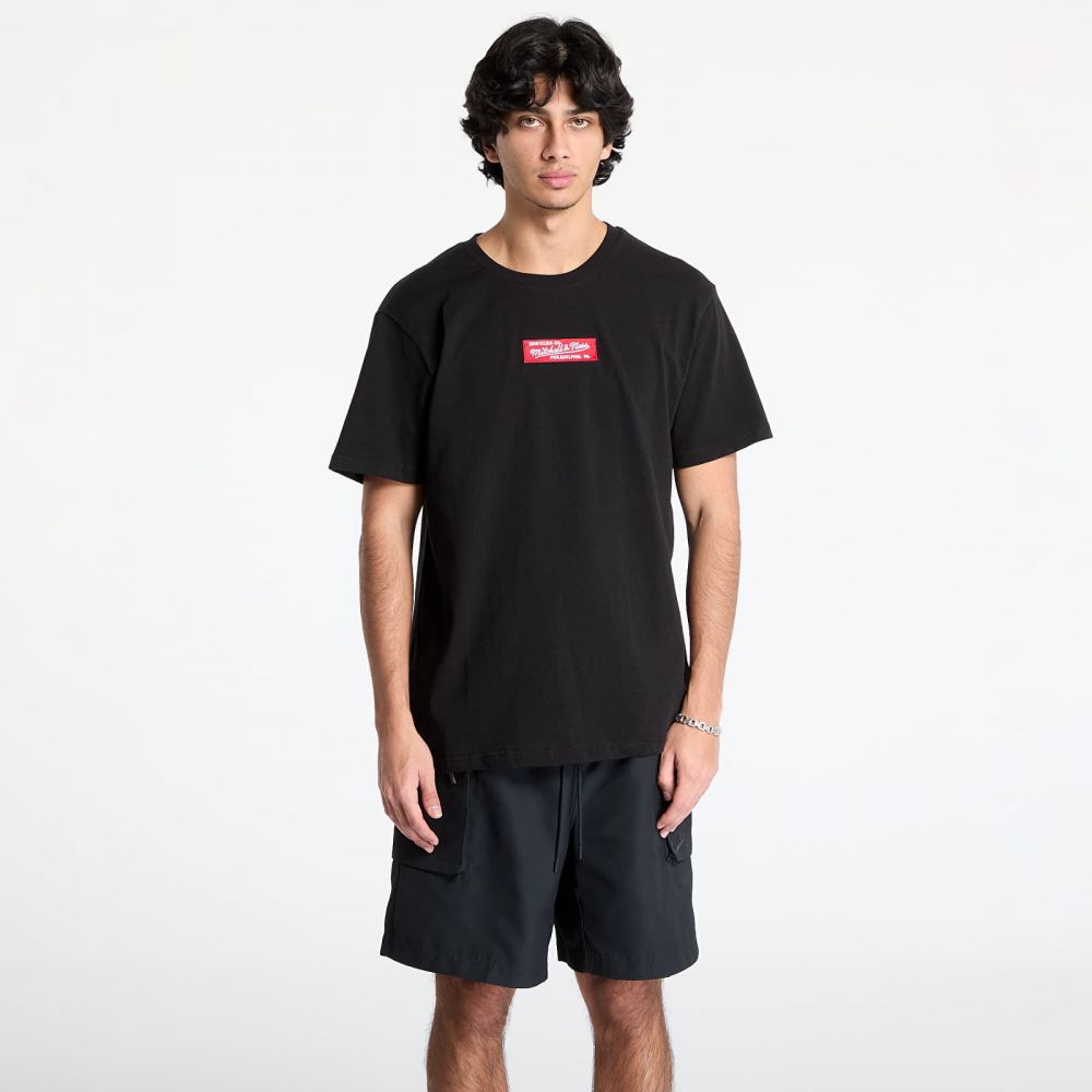 Tričko Mitchell & Ness Branded M&N Box Logo Tee Black L