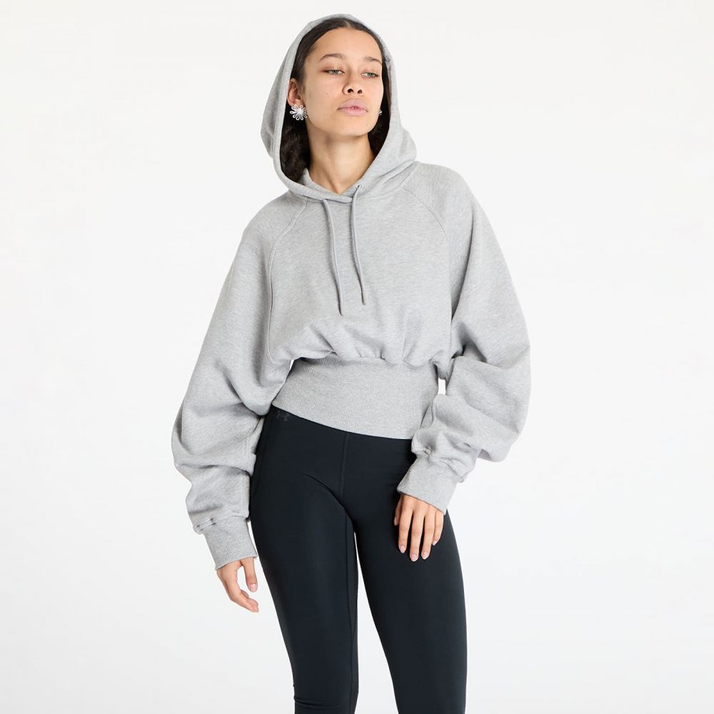 Mikina adidas By Stella McCartney Cro-Packed Hoodie Medium Grey Heather L