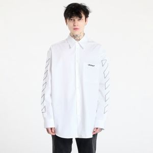 Košeľa Off-White Diag Outl Popl Over Shirt White/ Black M