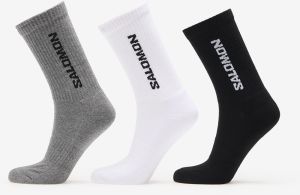Salomon Everyday Crew Socks 3-Pack Black/ White M