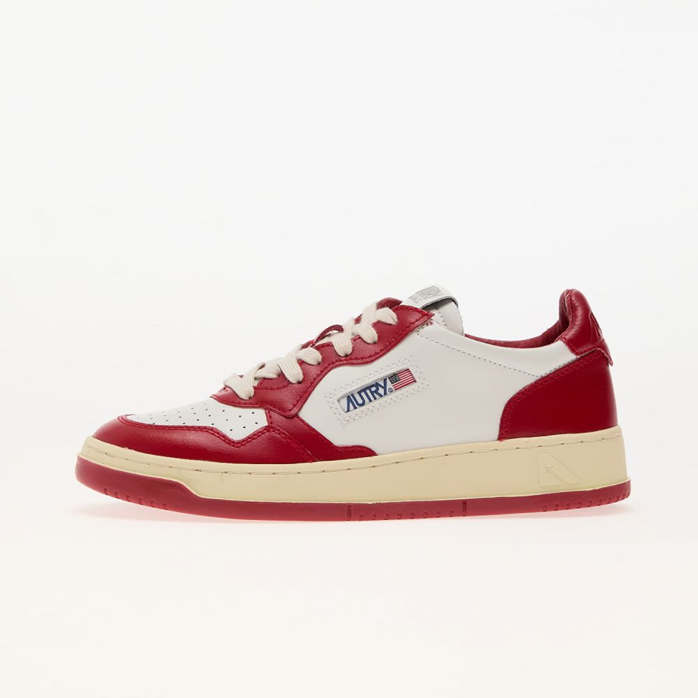 Tenisky Autry Medalist Low Wom Leat/ Leat Wht/ Red EUR 36