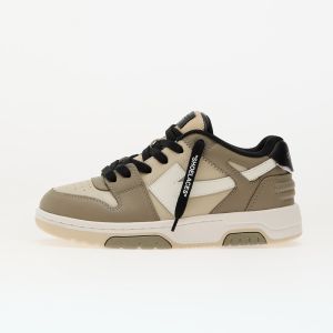 Tenisky Off-White Kids Out Of Office Olive Green Light Brown EUR 33