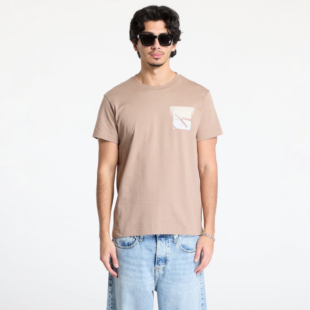 Tričko Calvin Klein Jeans Soft Box Monogram Tee Taupe Gray L