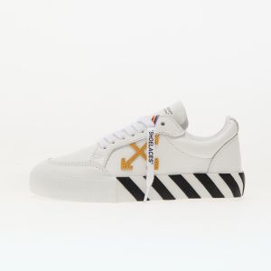 Tenisky Off-White Kids Vulcanized Leather White Ocher Yellow EUR 33