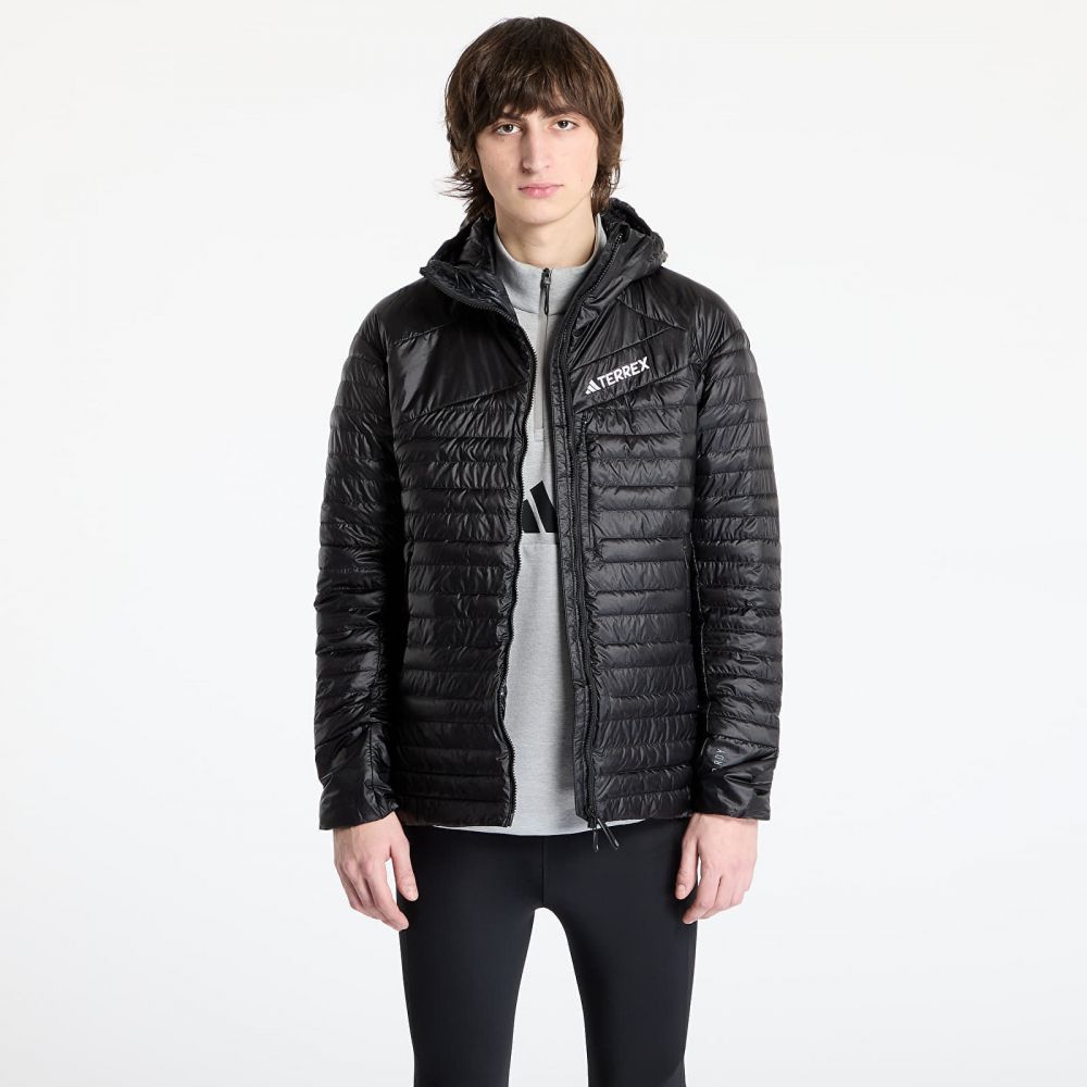 Bunda adidas Terrex Techrock Down Hooded Jacket Black L