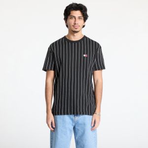 Tričko Tommy Jeans Reg Stripe Badge Top Black S