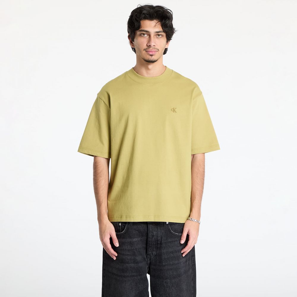 Tričko Calvin Klein Jeans Heavy Relaxed Tee Green M