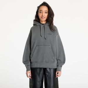 Mikina Carhartt WIP W' Hooded Lumo Sweat Black Garment Dyed XS