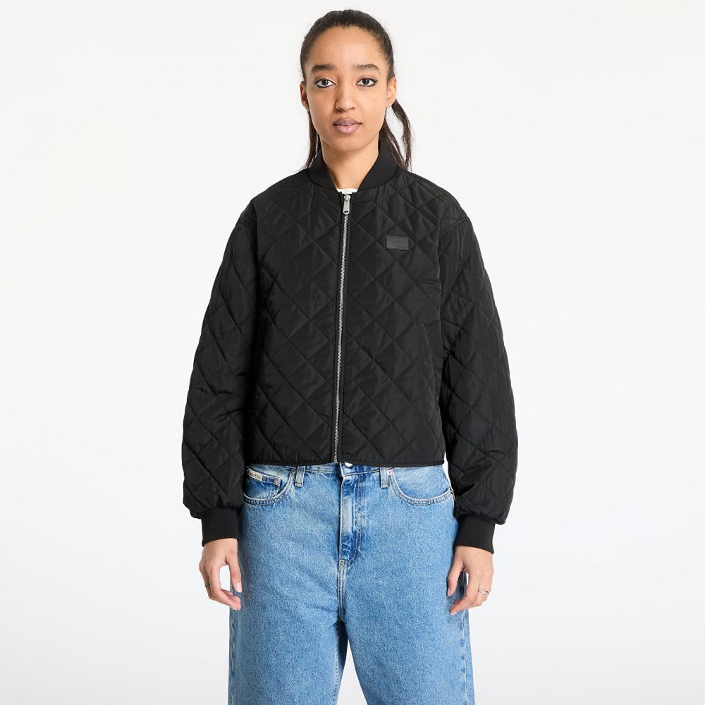 Bomber Calvin Klein Jeans Low Quilted Bomber Jacket Black XS
