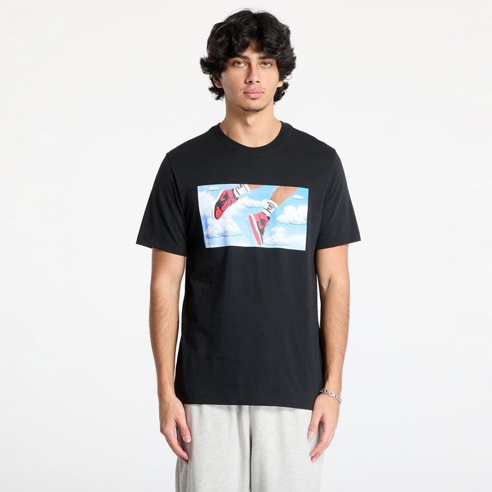 Tričko Jordan Flight Essentials Men's T-Shirt Black/ White L