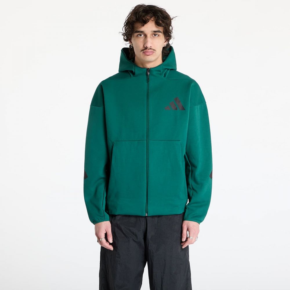 Mikina adidas Z.N.E. Full-Zip Hooded Track Jacket Collegiate Green S