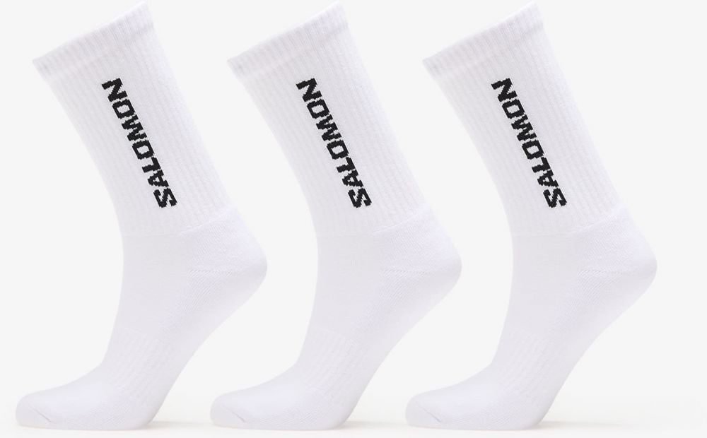 Salomon Everyday Crew Socks 3-Pack White/ White M