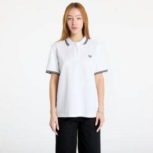 Tričko FRED PERRY Twin Tipped Polo Shirt White 38