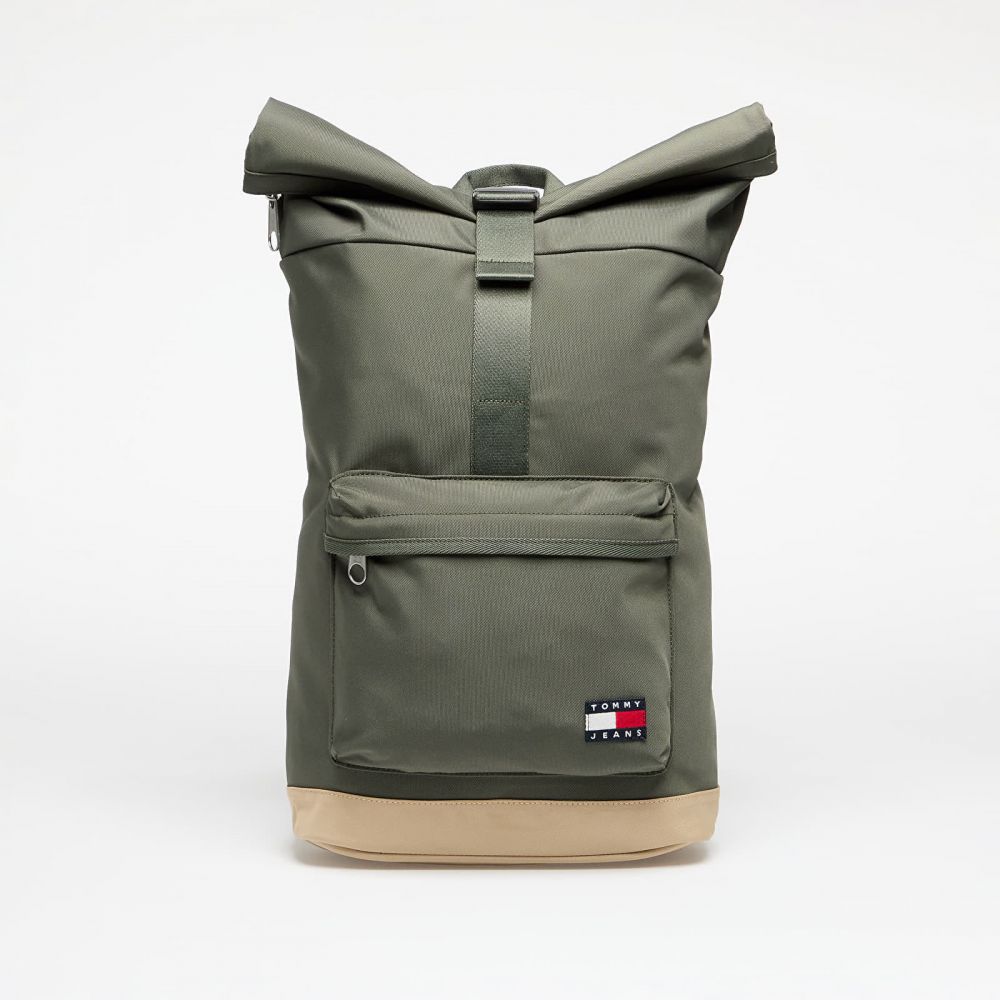 Tommy Jeans Essential Daily Rolltop Backpack Green Universal