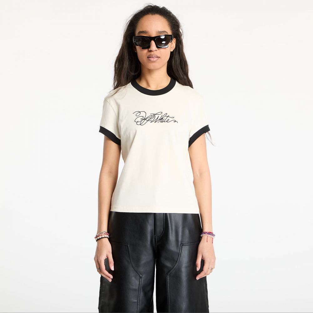 Tričko Off-White Off White Script Fitted Tee White Aspara L