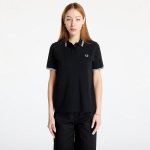 Tričko FRED PERRY Twin Tipped Polo Shirt Black 34