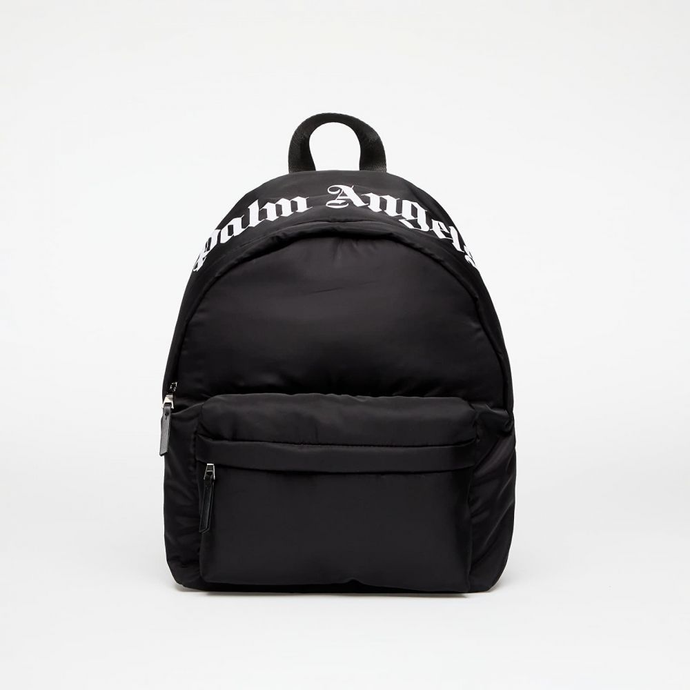 Palm Angels Kids Over Logo Big Backpack Black/ White Universal