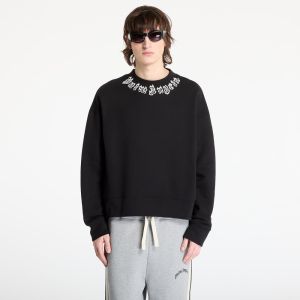 Mikina Palm Angels Neck Logo Crew Sweatshirt Black/ Off White S