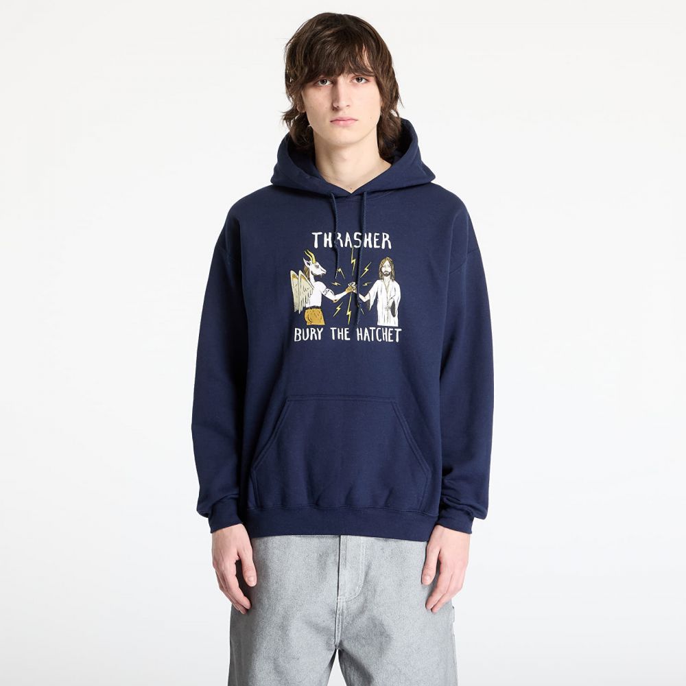 Mikina Thrasher x Toy Machine B.T.H. Hoodie Navy M