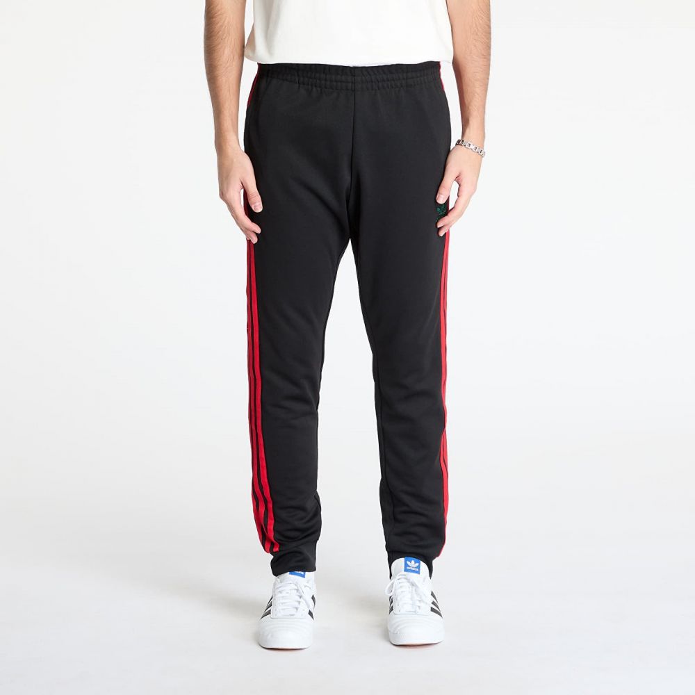 Kalhoty adidas Sst Adicolor Classics Trackpant Black/ Better Scarlet XL