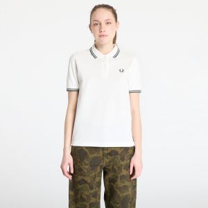 Tričko FRED PERRY Twin Tipped Shirt Snow White/ Court Green 34