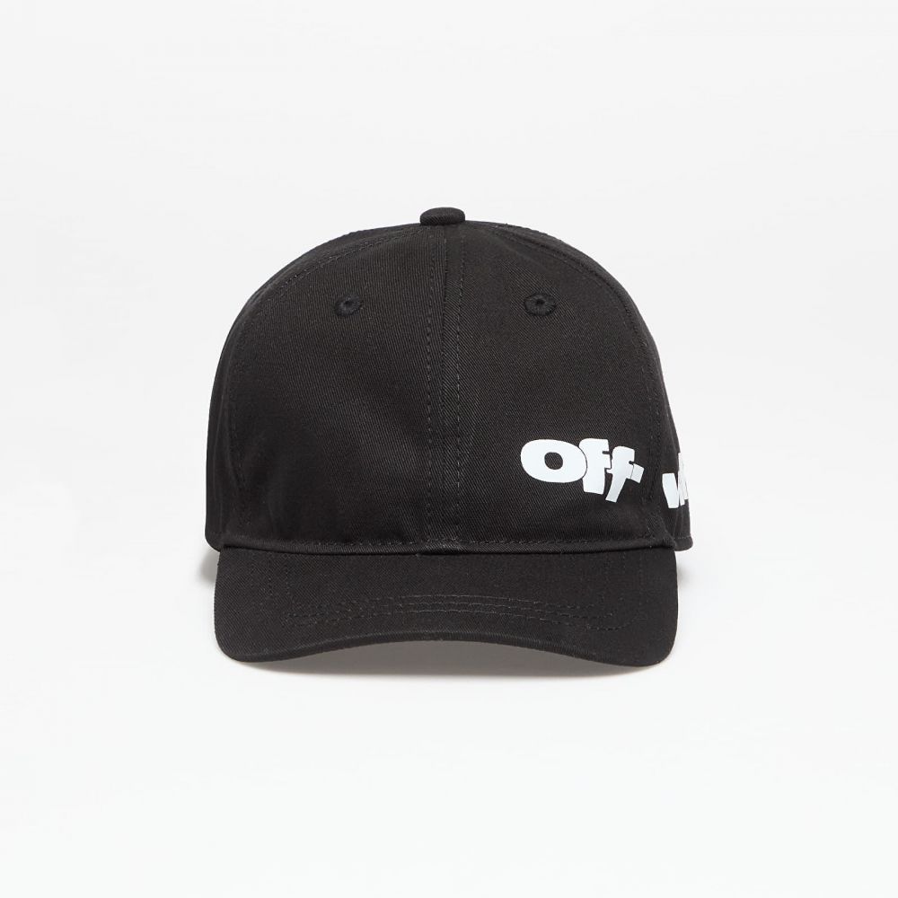 Šiltovka Off-White Kids Type Graphic Baseball Cap Black/ White II