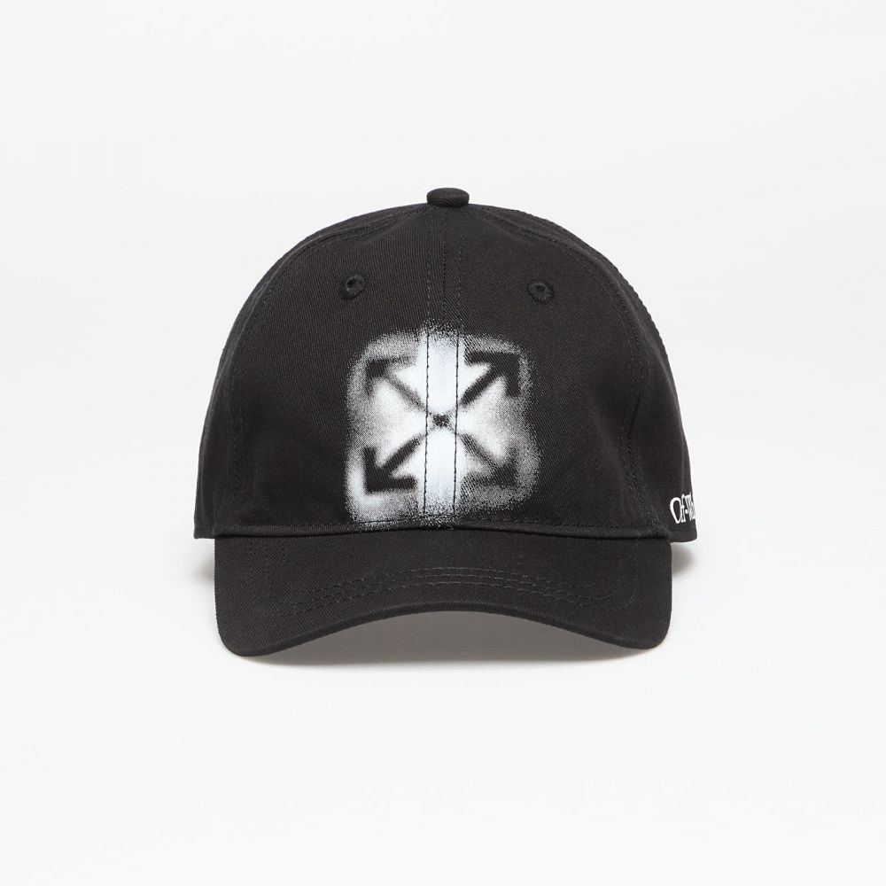 Šiltovka Off-White Kids Arrow Spray Baseball Cap Black/ White II