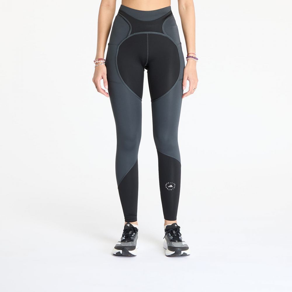 Legíny adidas x Stella Mccartney Two-Tone Leggings Black/ Black/ Carbon M