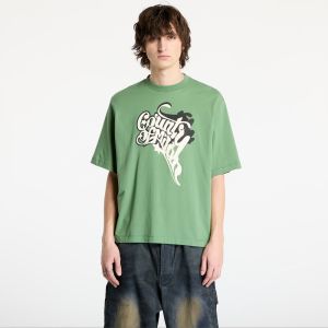 Tričko Marcelo Burlon County Melted Boxy T-Shirt Deep Green/ Ecru Brown S