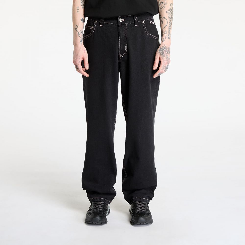 Kalhoty DIME Classic Relaxed Denim Pants Black/ Contrast Stitch 30