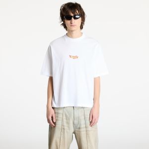 Tričko Marcelo Burlon County Flame Boxy T-Shirt White/ Red XS