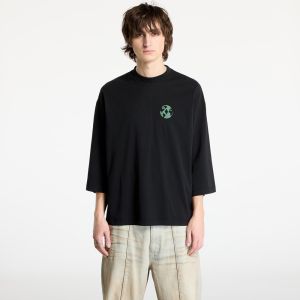 Tričko Marcelo Burlon County Globe Loose T-Shirt Black/ Deep Green S
