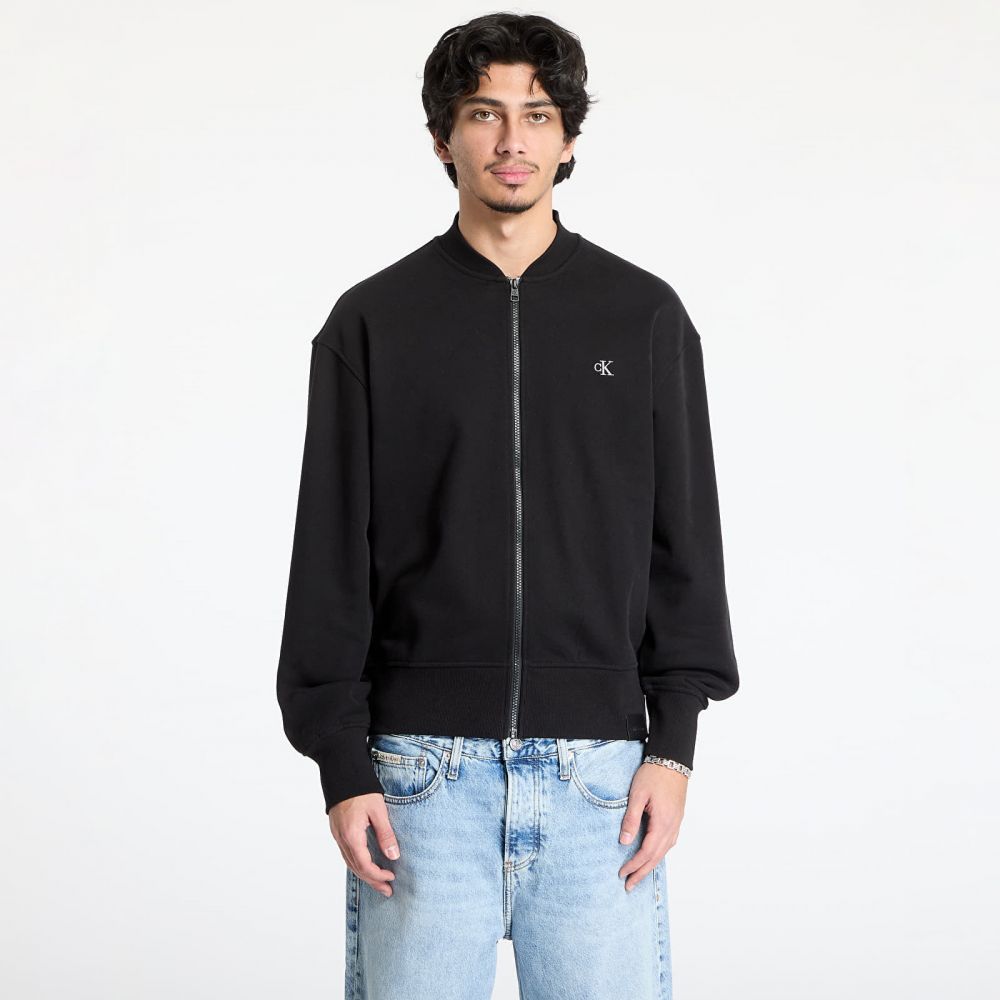 Mikina Calvin Klein Jeans Heavyweight Ck Embro Sweatshirt Black L