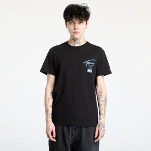 Tričko Tommy Jeans Regular Tommy Signature Tee Black S