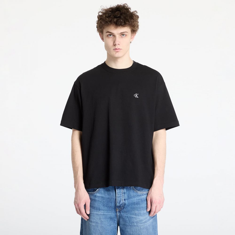 Tričko Calvin Klein Jeans Ss Relaxed Archive Logo Tee Black S