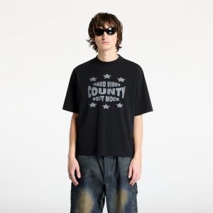 Tričko Marcelo Burlon Hard Vibes Boxy T-Shirt Black Anthracite M