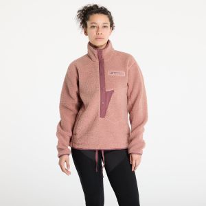 Mikina adidas Terrex Xploric High Pile Fleece Pullover Warm Clay S
