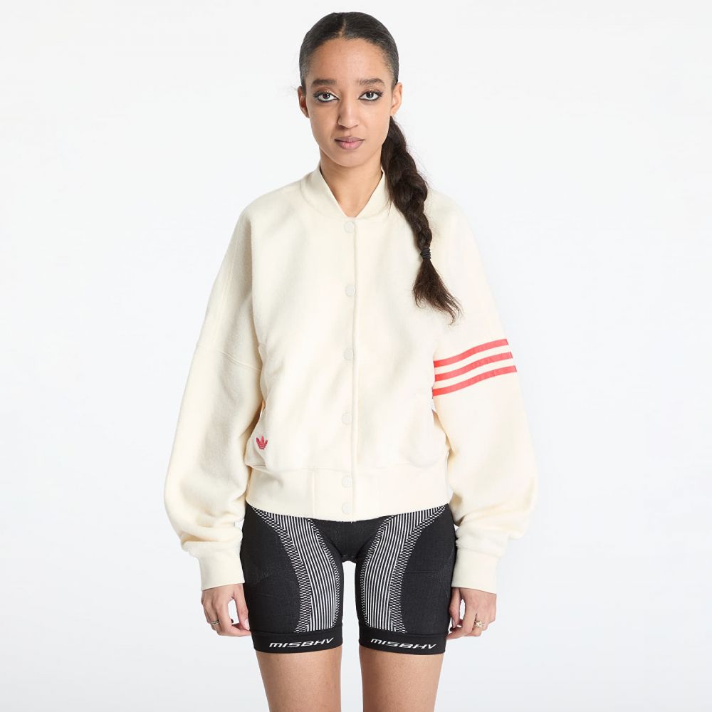 Bunda adidas Neuclassics Boucle Bomber Jacket Beige/ Cream White/ Real Coral XL